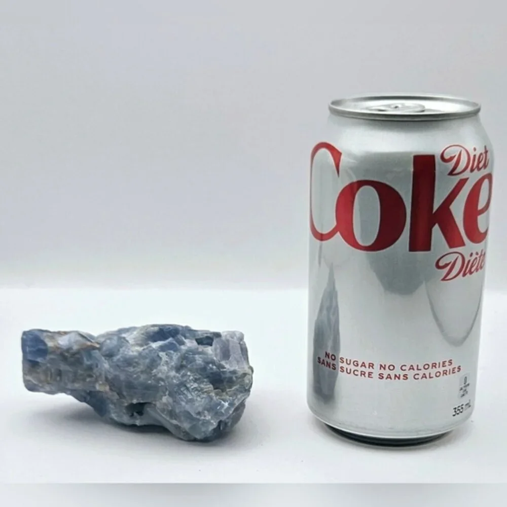 Natural Raw Blue Calcite Crystal – Calming Stone for Energy, Healing & Décor
